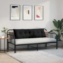 VidaXL Poduszka na plecy Czarny 160 x 50 cm Tkanina sztruksowa