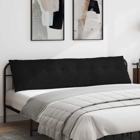 VidaXL Poduszka na plecy Czarny 200 x 19 x 50 cm tkanina