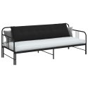 VidaXL Poduszka na plecy Czarny 200 x 19 x 50 cm tkanina