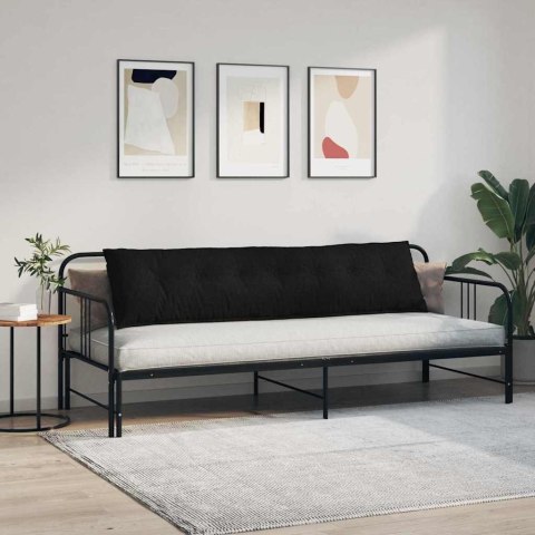 VidaXL Poduszka na plecy Czarny 200 x 19 x 50 cm tkanina