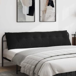 VidaXL Poduszka na plecy Czarny 200 x 50 cm Tkanina sztruksowa
