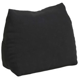VidaXL Poduszka na plecy Czarny 45 x 20 x 35 cm Tkanina sztruksowa