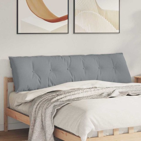 VidaXL Poduszka na plecy Jasnoszary 180 x 19 x 50 cm tkanina