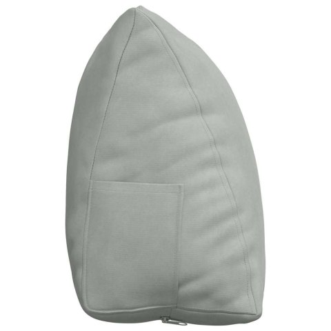 VidaXL Poduszka na plecy Jasnoszary 45 x 20 x 35 cm Tkanina sztruksowa