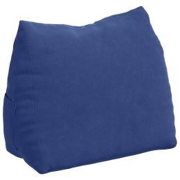 VidaXL Poduszka na plecy Niebieski policyjny 45 x 20 x 35 cm