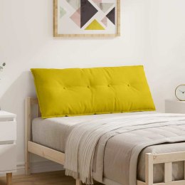 VidaXL Poduszka na plecy Żółty 120 x 50 cm Tkanina sztruksowa
