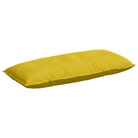 VidaXL Poduszka na plecy Żółty 120 x 50 cm Tkanina sztruksowa