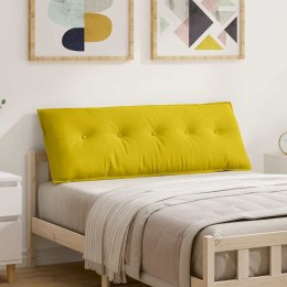 VidaXL Poduszka na plecy Żółty 140 x 50 cm Tkanina sztruksowa