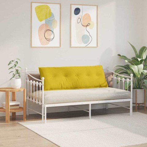 VidaXL Poduszka na plecy Żółty 140 x 50 cm Tkanina sztruksowa