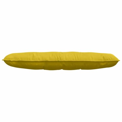 VidaXL Poduszka na plecy Żółty 140 x 50 cm Tkanina sztruksowa