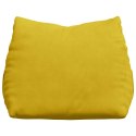 VidaXL Poduszka na plecy Żółty 45 x 20 x 35 cm Tkanina sztruksowa