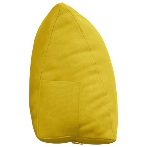 VidaXL Poduszka na plecy Żółty 45 x 20 x 35 cm Tkanina sztruksowa