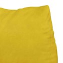 VidaXL Poduszka na plecy Żółty 45 x 20 x 35 cm Tkanina sztruksowa
