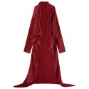 VidaXL Bluza-koc Bordeaux Czerwony F Flanela