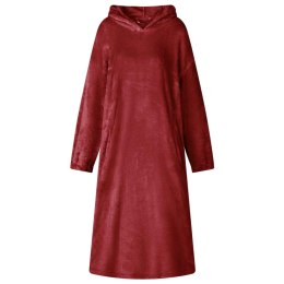 VidaXL Bluza-koc Bordeaux Czerwony m Flanela