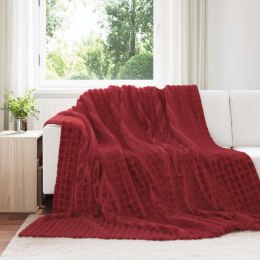 VidaXL Koc Bordeaux Czerwony 270 x 240 cm Polar