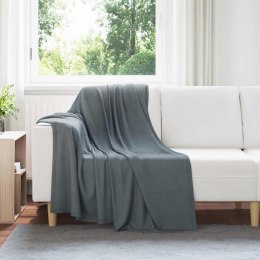 VidaXL Koc Ciemnoszary 170 x 130 cm Polar
