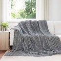 VidaXL Koc Ciemnoszary 240 x 220 cm Polar