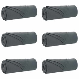 VidaXL Koce narzutowe 6 pcs Ciemnoszary 280 x 210 cm Polar