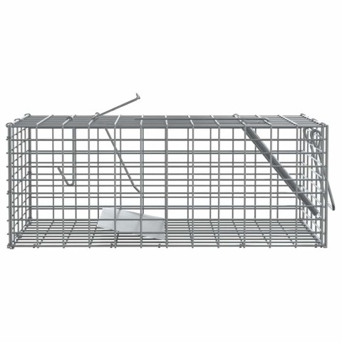 VidaXL Pułapka na zwierzęta Antracyt 31 x 13 x 12cm Stal