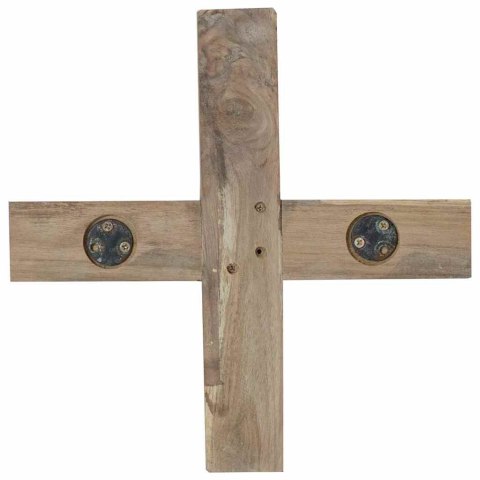 VidaXL Choinka z podstawą Brązowy 120 cm Lite drewno tekowe