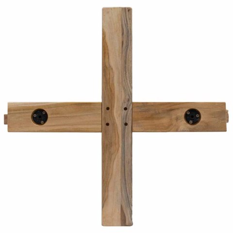 VidaXL Choinka z podstawą Brązowy 149,5 cm Lite drewno tekowe