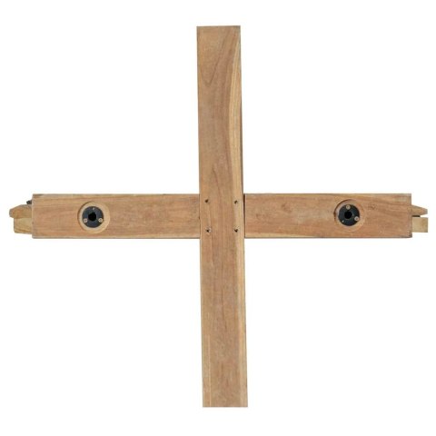 VidaXL Choinka z podstawą Brązowy 181 cm Lite drewno tekowe