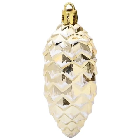 VidaXL Choinkowa Bombka Szyszka 40 pcs złoty Z tworzywa sztucznego