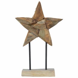VidaXL Gwiazda Bożonarodzeniowa Brązowy 31 x 15 x 46 cm