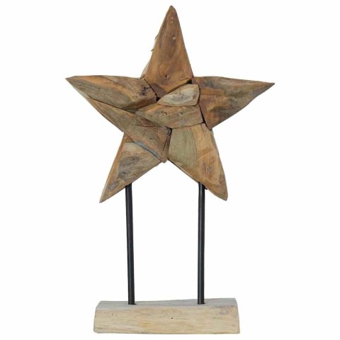 VidaXL Gwiazda Bożonarodzeniowa Brązowy 31 x 15 x 46 cm