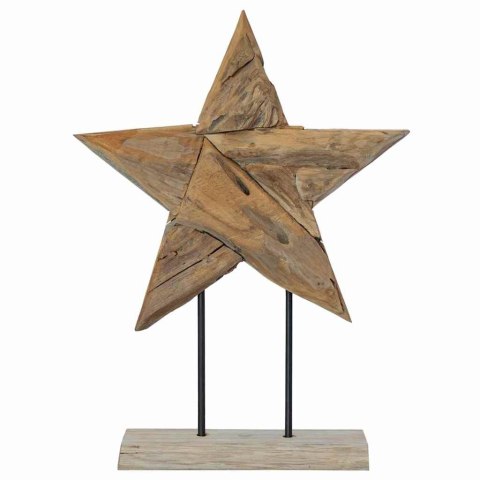 VidaXL Gwiazda Bożonarodzeniowa Brązowy 43,5 x 13,5 x 59 cm