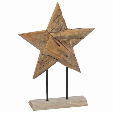 VidaXL Gwiazda Bożonarodzeniowa Brązowy 43,5 x 13,5 x 59 cm
