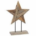 VidaXL Gwiazda Bożonarodzeniowa Brązowy 43,5 x 13,5 x 59 cm