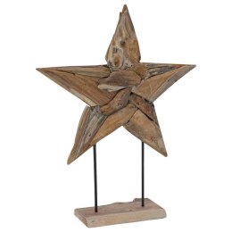 VidaXL Gwiazda Bożonarodzeniowa Brązowy 59,5 x 18 x 74 cm