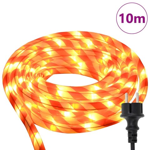 VidaXL Lina świetlna z 240 diodami LED Ciepła biel 10 m PVC
