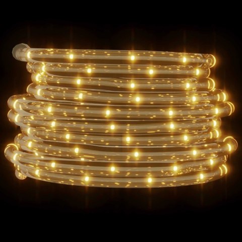 VidaXL Lina świetlna z 2400 diodami LED Ciepła biel 100 m PVC