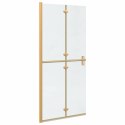 VidaXL Ściana prysznicowa Walk-In złoty 90 x 6.5 x 190 cm