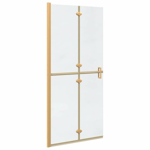 VidaXL Ściana prysznicowa Walk-In złoty 90 x 6.5 x 190 cm