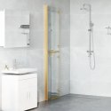 VidaXL Ściana prysznicowa Walk-In złoty 90 x 6.5 x 190 cm