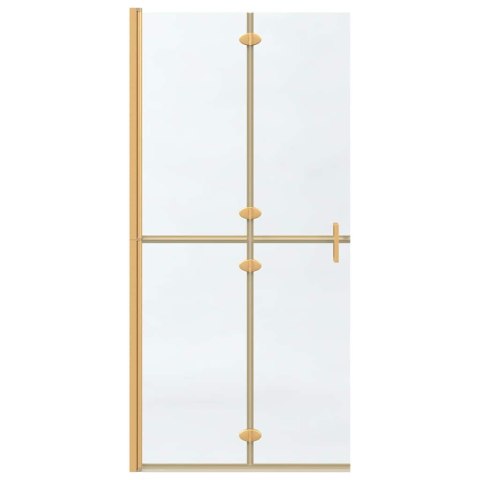 VidaXL Ściana prysznicowa Walk-In złoty 90 x 6.5 x 190 cm