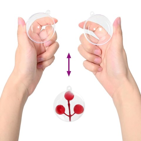 VidaXL Zestaw Bombek Choinkowych 200 pcs przezroczysty Ø 5 cm