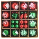VidaXL Zestaw Bombek Choinkowych 40 pcs Czerwony i zielony