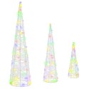 VidaXL Choinka 3 pcs Wielokolorowe 20 x 20 x 80 cm Akryl