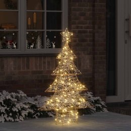 VidaXL Choinka z 120 diodami LED Ciepła biel 120,5 cm PET