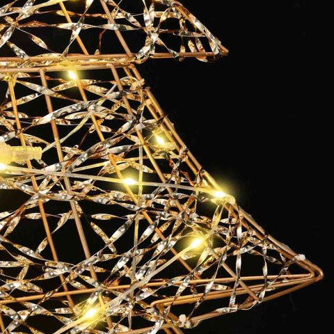 VidaXL Choinka z 120 diodami LED Ciepła biel 120,5 cm PET