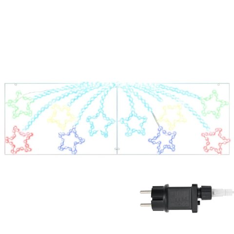 VidaXL Gwiazda Świąteczna Wielokolorowe 182 x 58 cm PVC