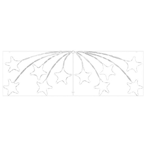 VidaXL Gwiazda Świąteczna Wielokolorowe 182 x 58 cm PVC