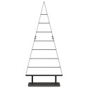 VidaXL Metalowa choinka świąteczna z podstawą Czarny 125,5 cm Stal