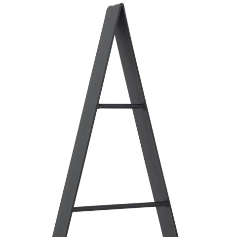 VidaXL Metalowa choinka świąteczna z podstawą Czarny 125,5 cm Stal