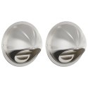 VidaXL Pokrywy wentylacyjne 2 pcs Srebrny 100 mm Stal nierdzewna